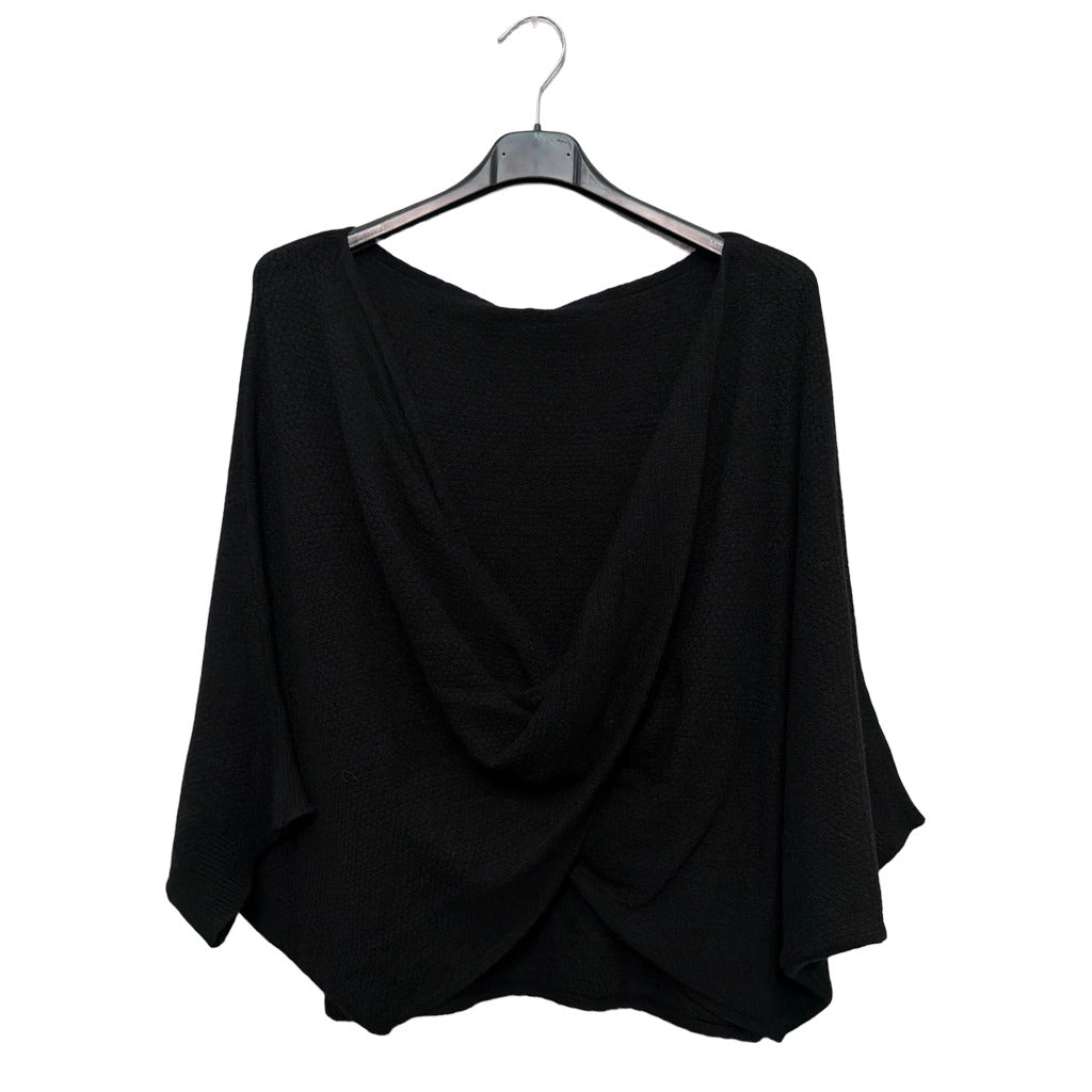 Jersey Nigella en color Negro sobre fondo blanco para mujer Angara Moda