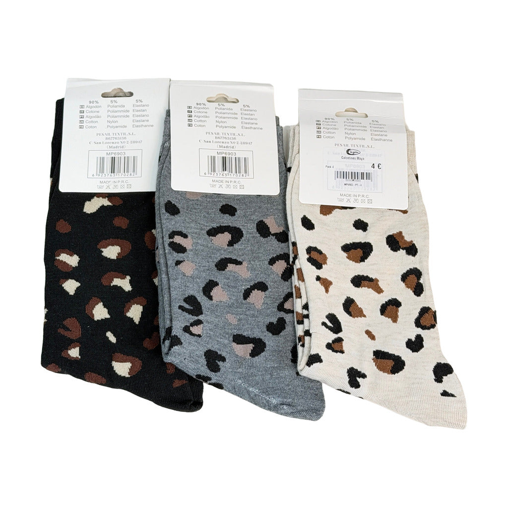 Calcetines Maya (pack de 3 uds.) en color Pack 4 sobre fondo blanco para mujer Angara Moda