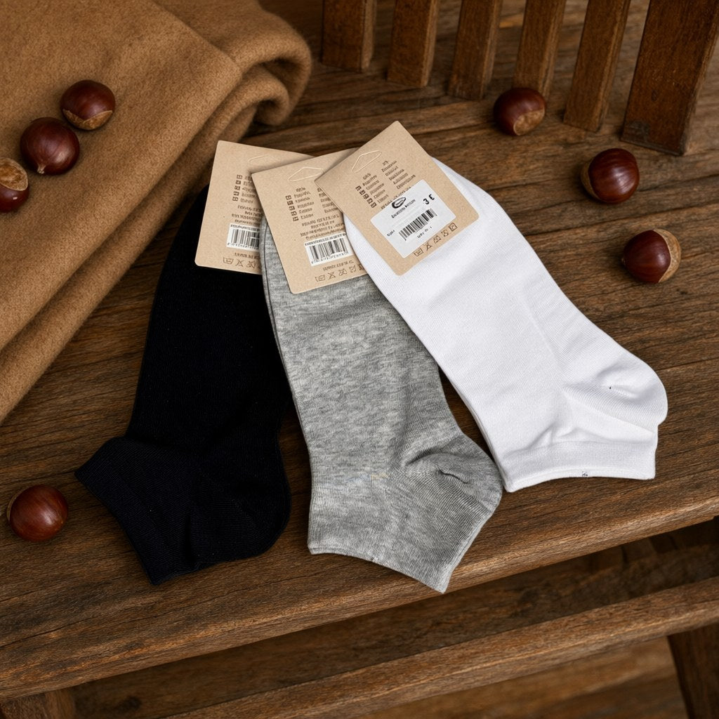 Calcetines Pradera (pack de 3 uds.) sobre una superficie para mujer Angara Moda