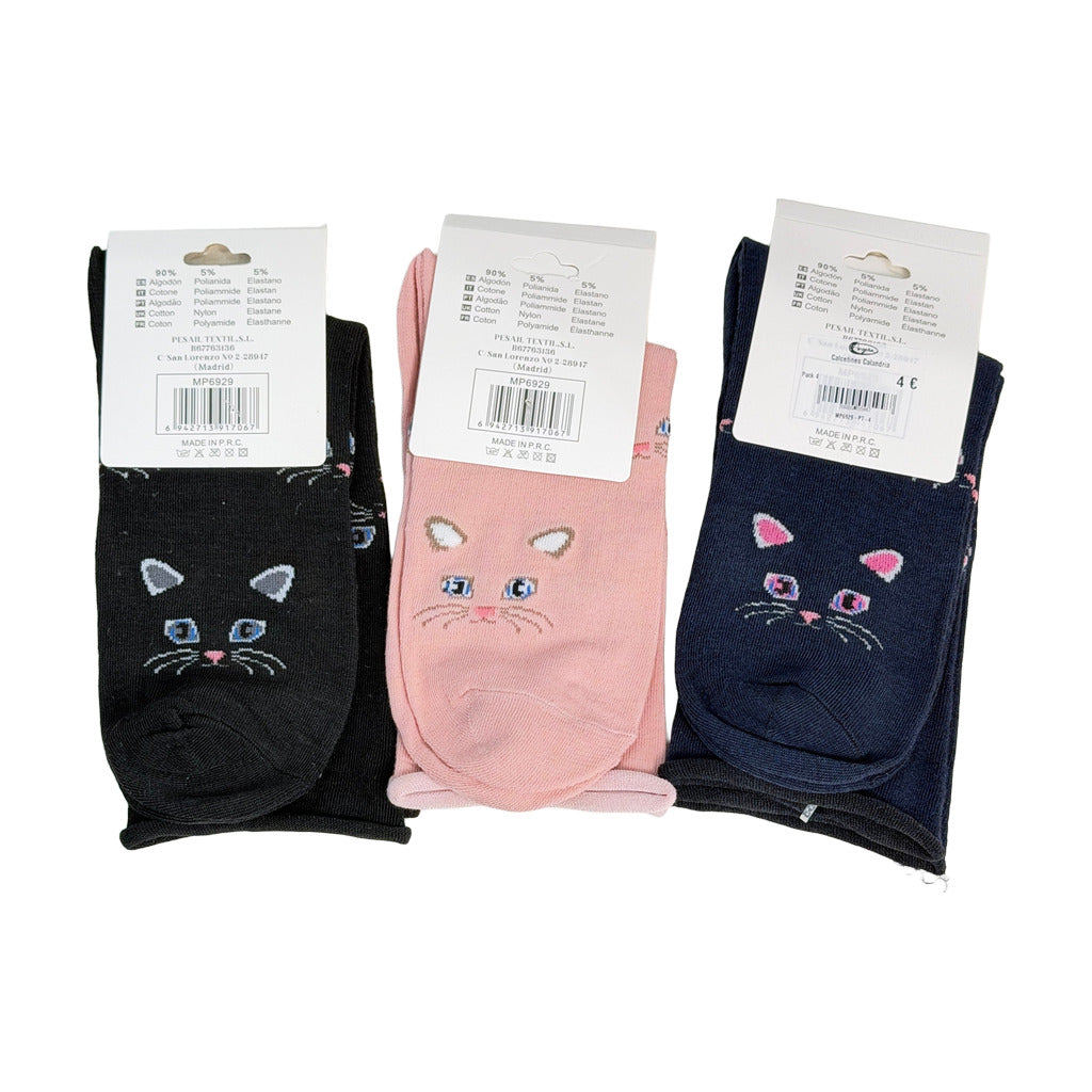 Calcetines Calandria (pack de 3 uds.) en color Pack 4 sobre fondo blanco para mujer Angara Moda