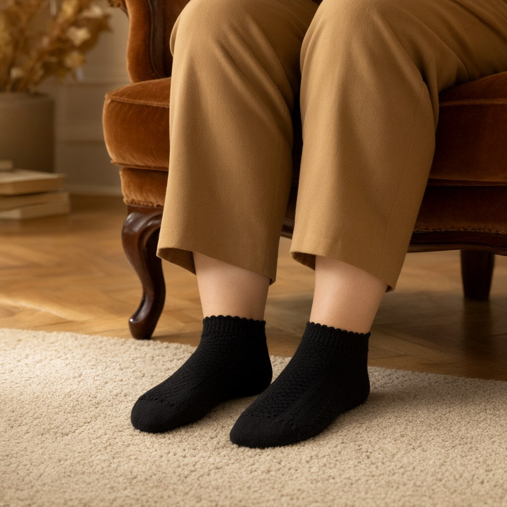Calcetines Fedra (pack de 3 uds.) con una modelo para mujer Angara Moda