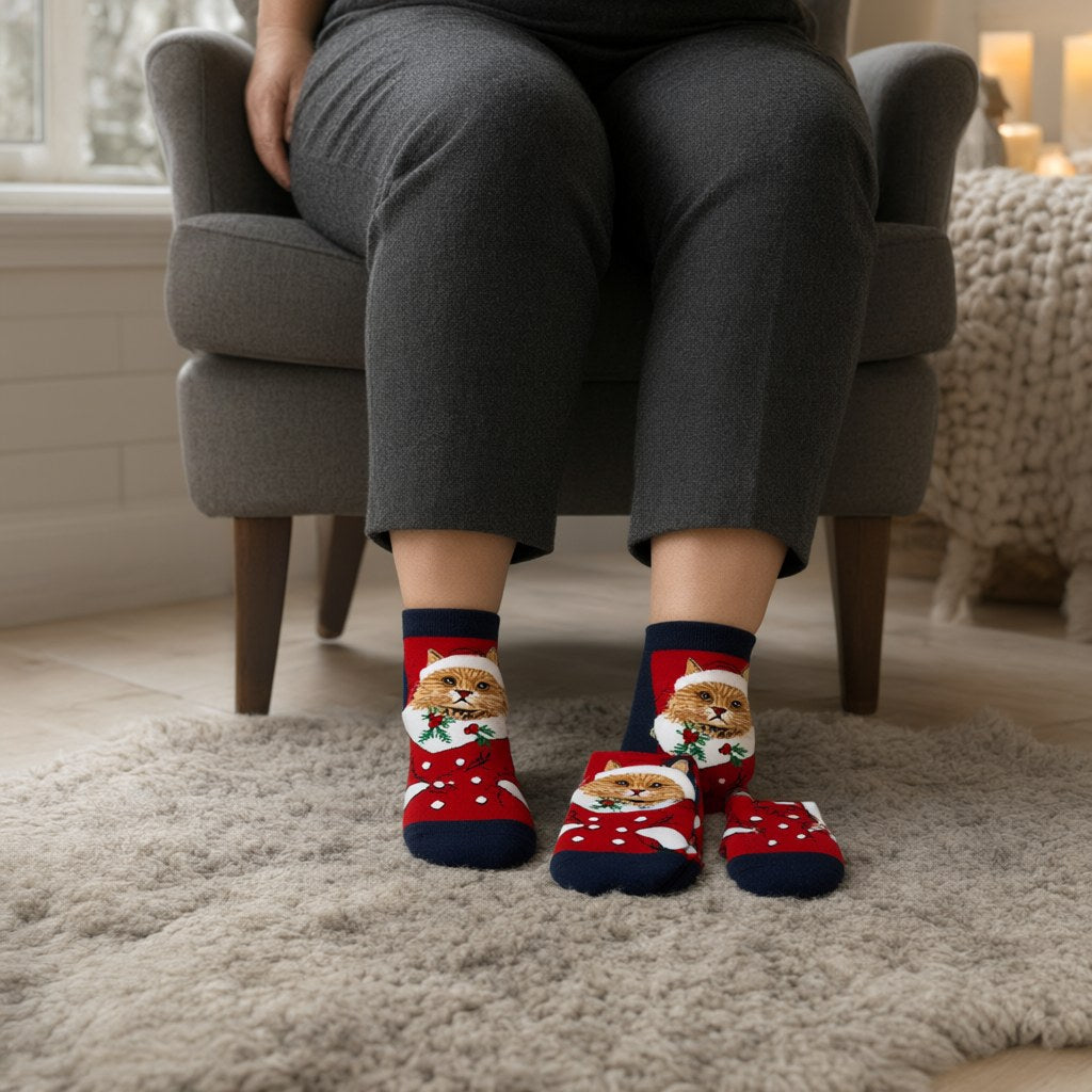 Calcetines Selma (pack de 2 uds.) con una modelo para mujer Angara Moda
