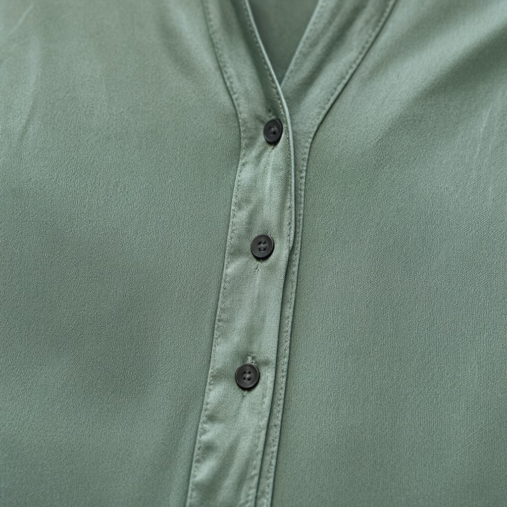 Detalle del tejido de Camisa Nekane para mujer Angara Moda