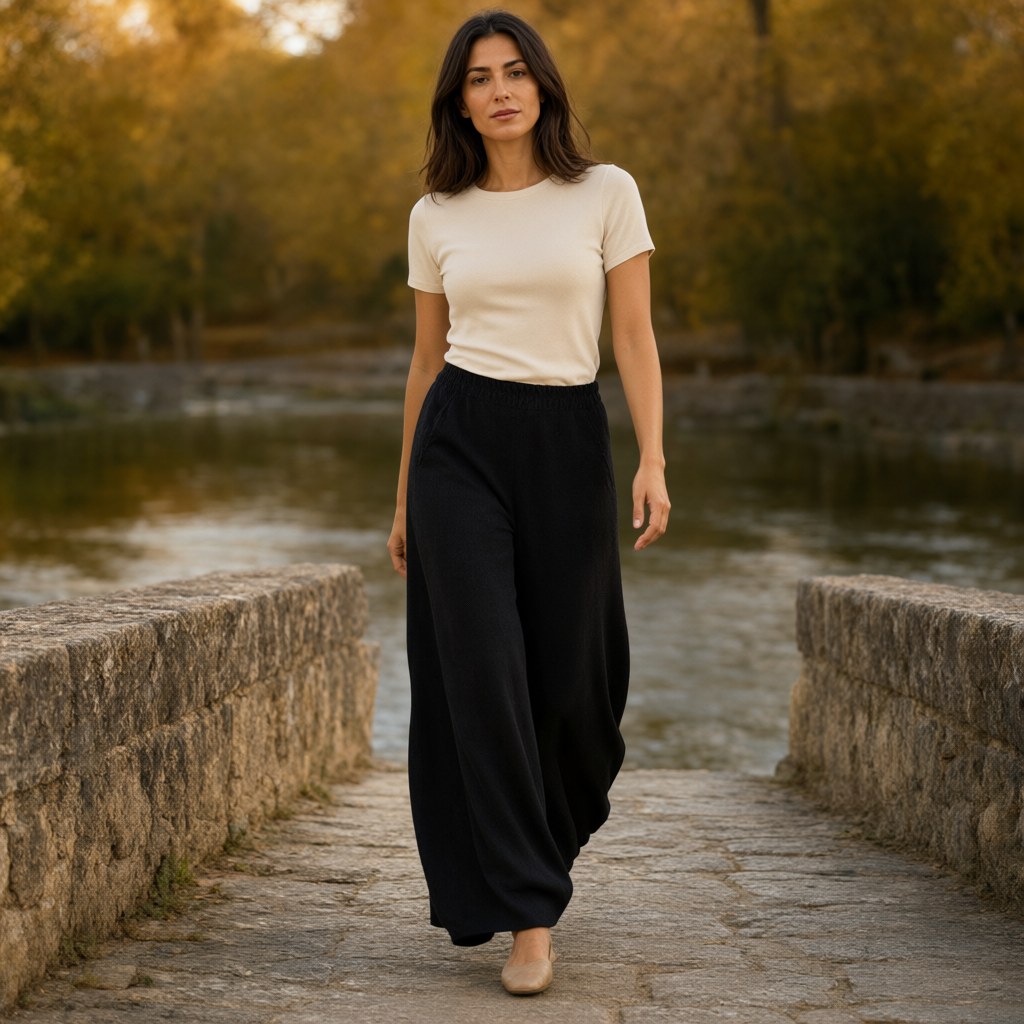 Pantalón Vergel con una modelo para mujer Angara Moda