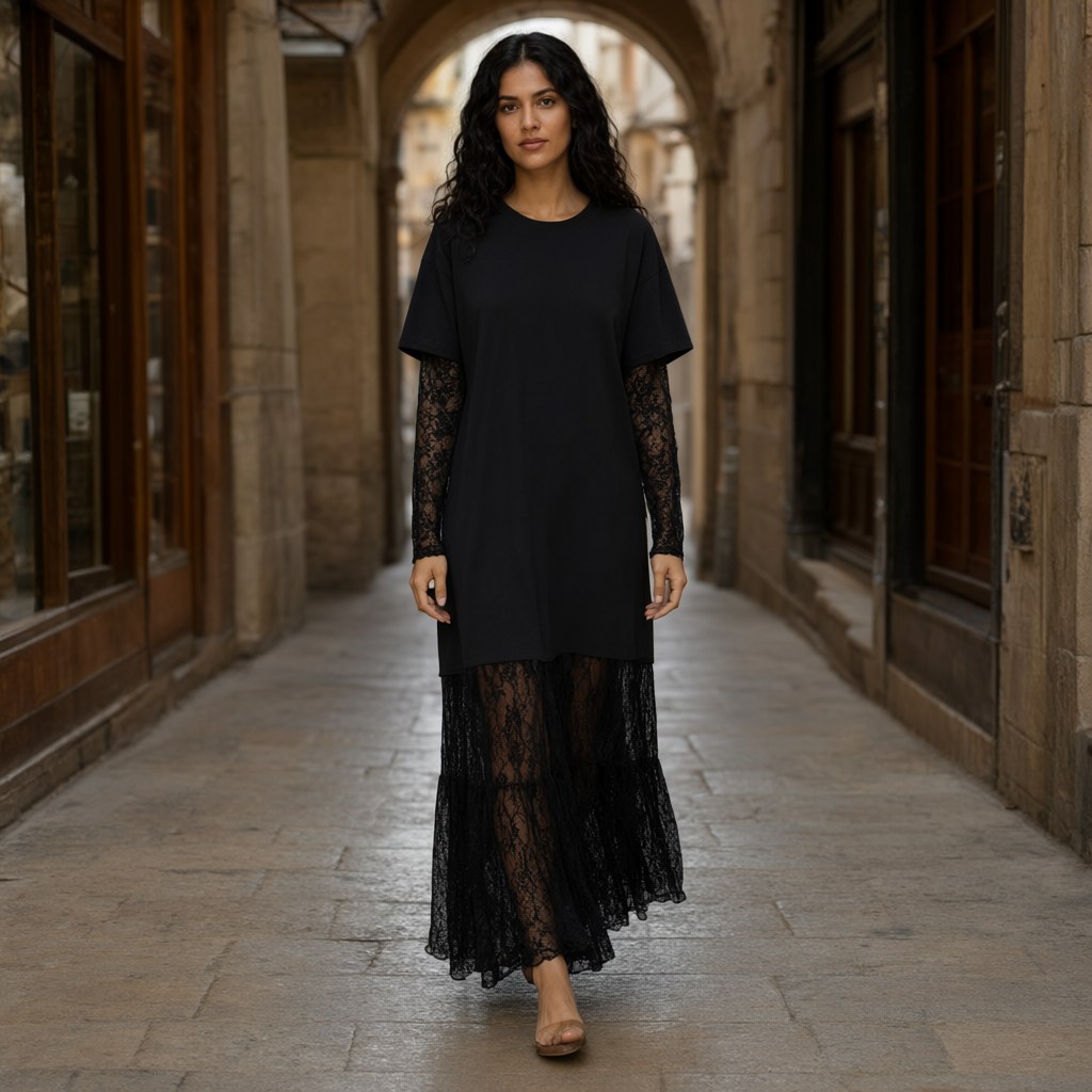Vestido Moldavita con una modelo para mujer Angara Moda