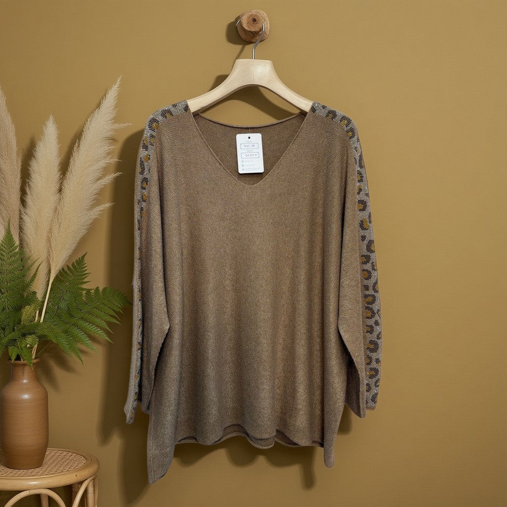 Jersey Antía colgada en un ambiente para mujer Angara Moda