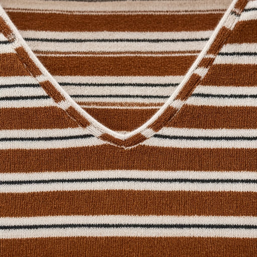 Detalle del tejido de Camiseta Lucrezia para mujer Angara Moda