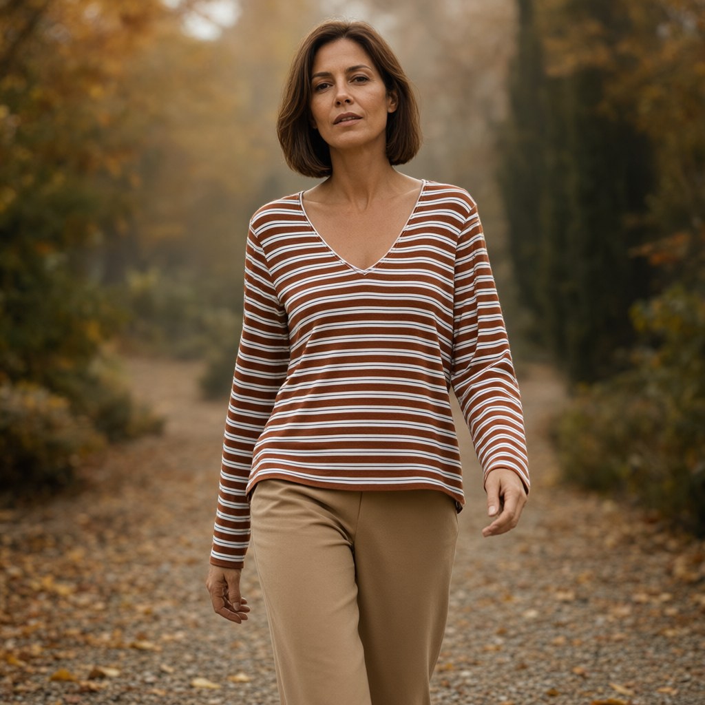 Camiseta Lucrezia con una modelo para mujer Angara Moda