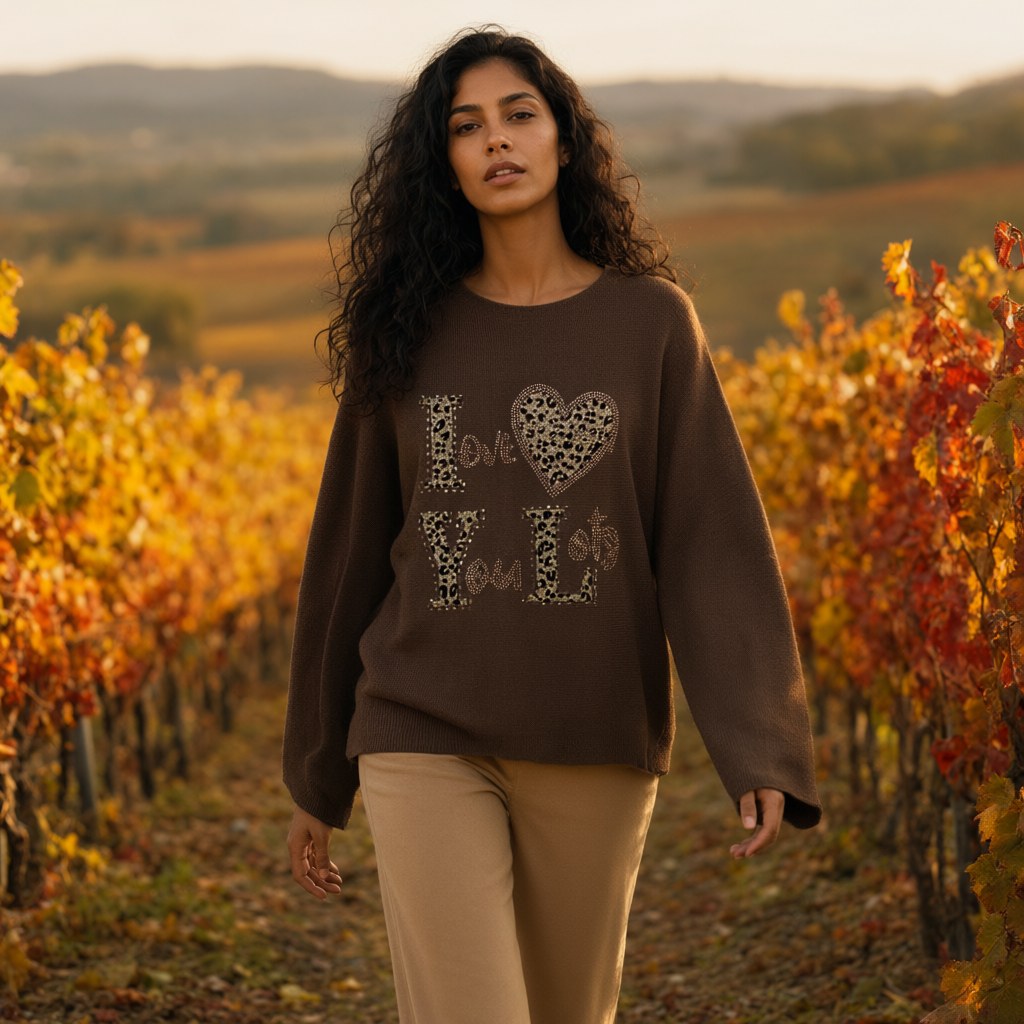 Jersey Artemisa con una modelo para mujer Angara Moda