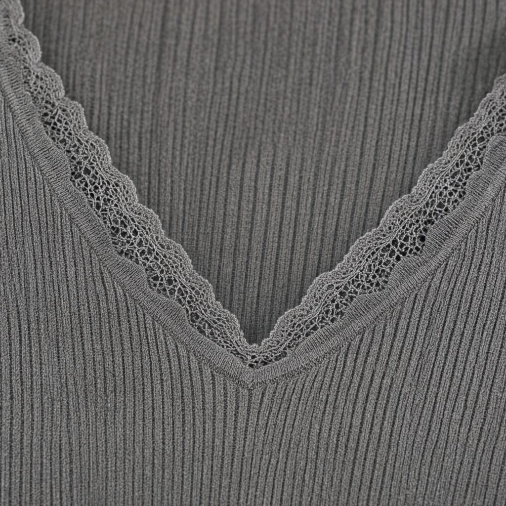 Detalle del tejido de Jersey Cecilia para mujer Angara Moda