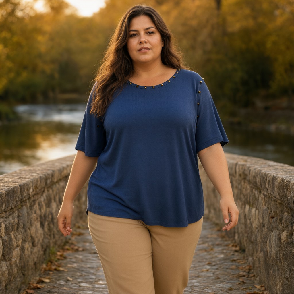 Camiseta Dánae con una modelo para mujer Angara Moda