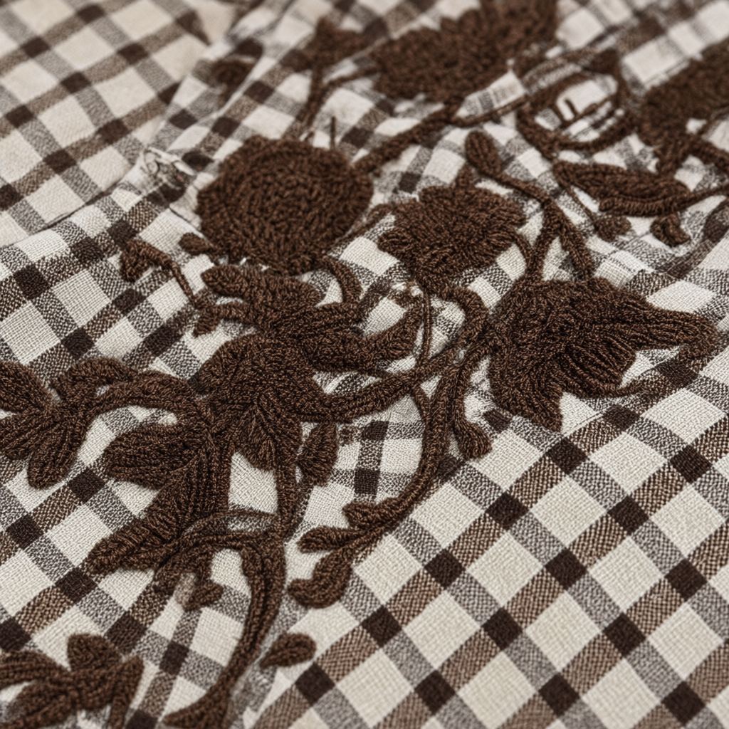 Detalle del tejido de Camisa Marquesa para mujer Angara Moda