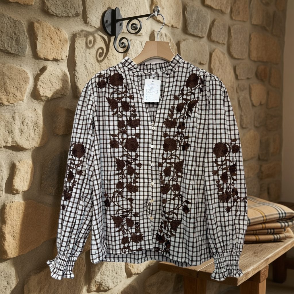 Camisa Marquesa colgada en un ambiente para mujer Angara Moda