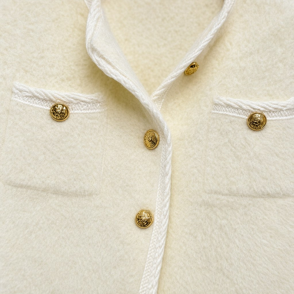 Detalle del tejido de Chaqueta Flora para mujer Angara Moda