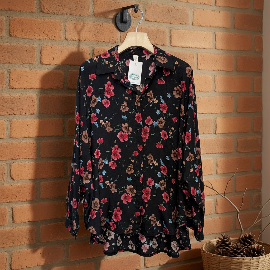 Camisa Odette colgada en un ambiente para mujer Angara Moda