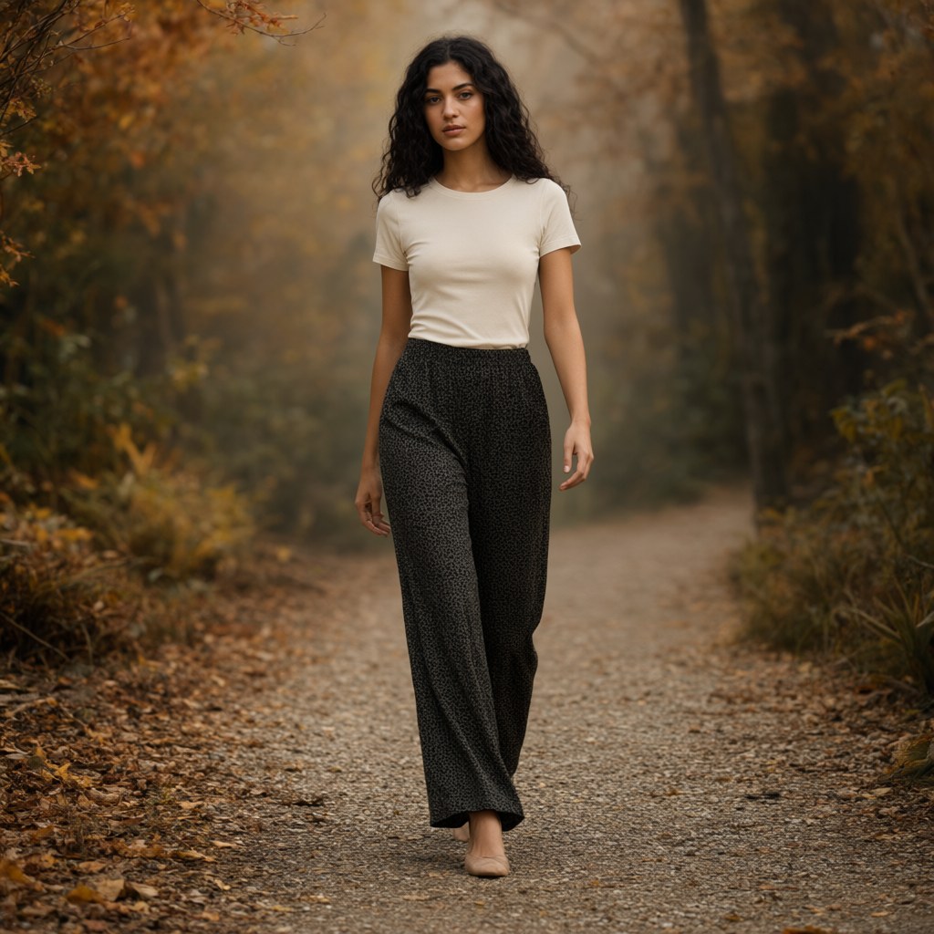 Pantalón Macarena con una modelo para mujer Angara Moda