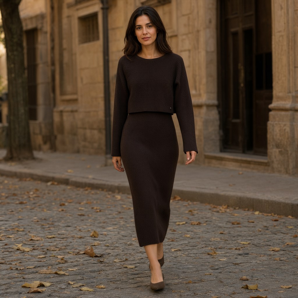 Vestido Tomillo con una modelo para mujer Angara Moda