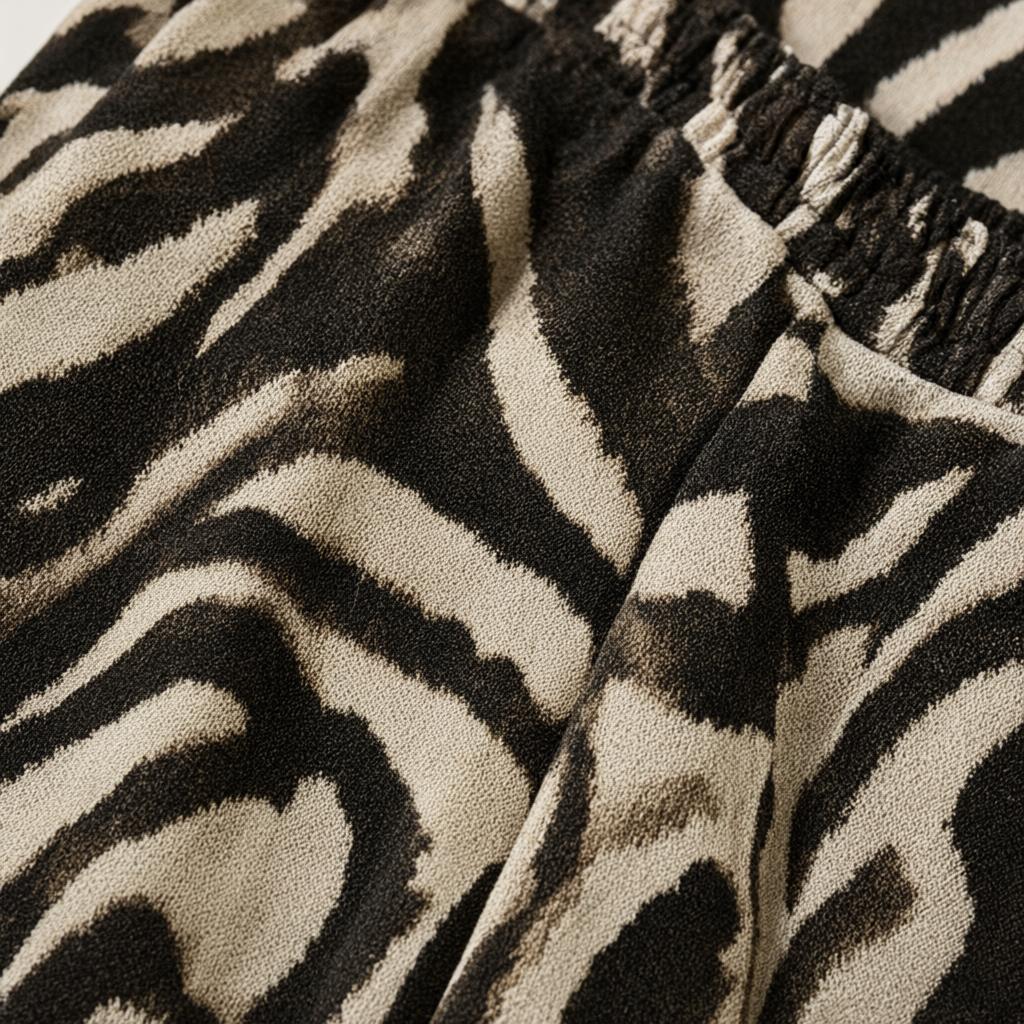 Detalle del tejido de Pantalón Fabiola para mujer Angara Moda