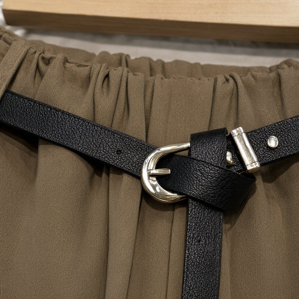 Detalle del tejido de Pantalón Lúa para mujer Angara Moda