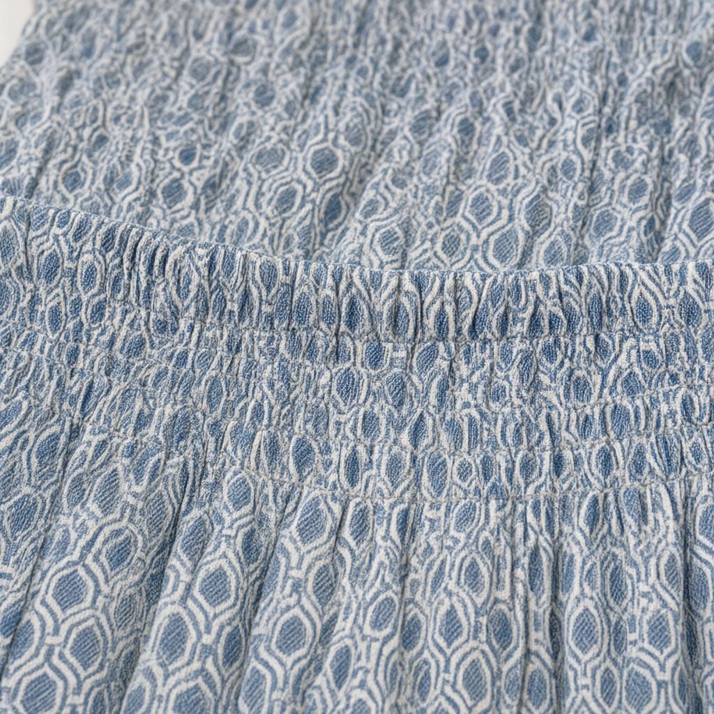 Detalle del tejido de Pantalón Fluorita para mujer Angara Moda