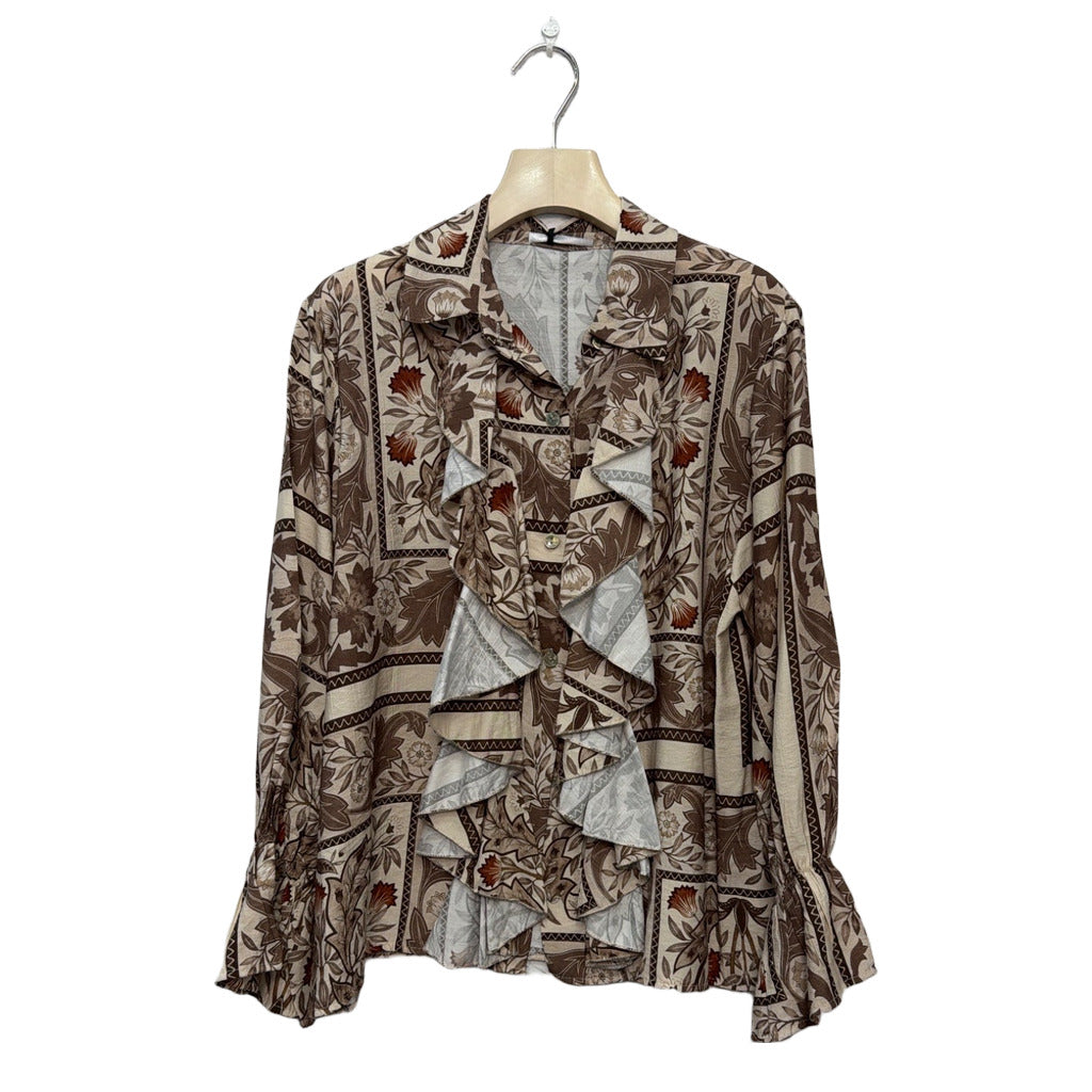 Blusa Altair en color Beige sobre fondo blanco para mujer Angara Moda