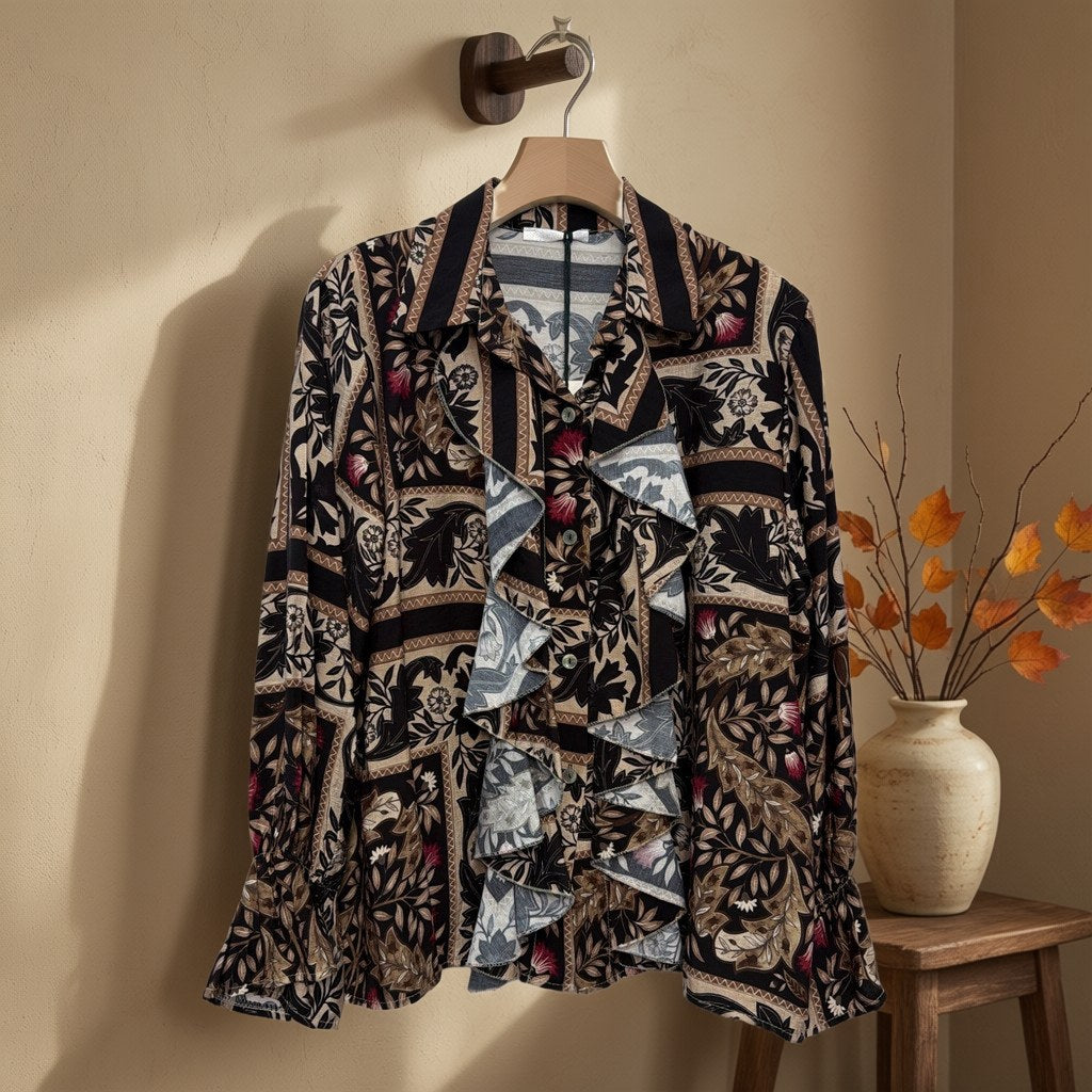 Blusa Altair colgada en un ambiente para mujer Angara Moda