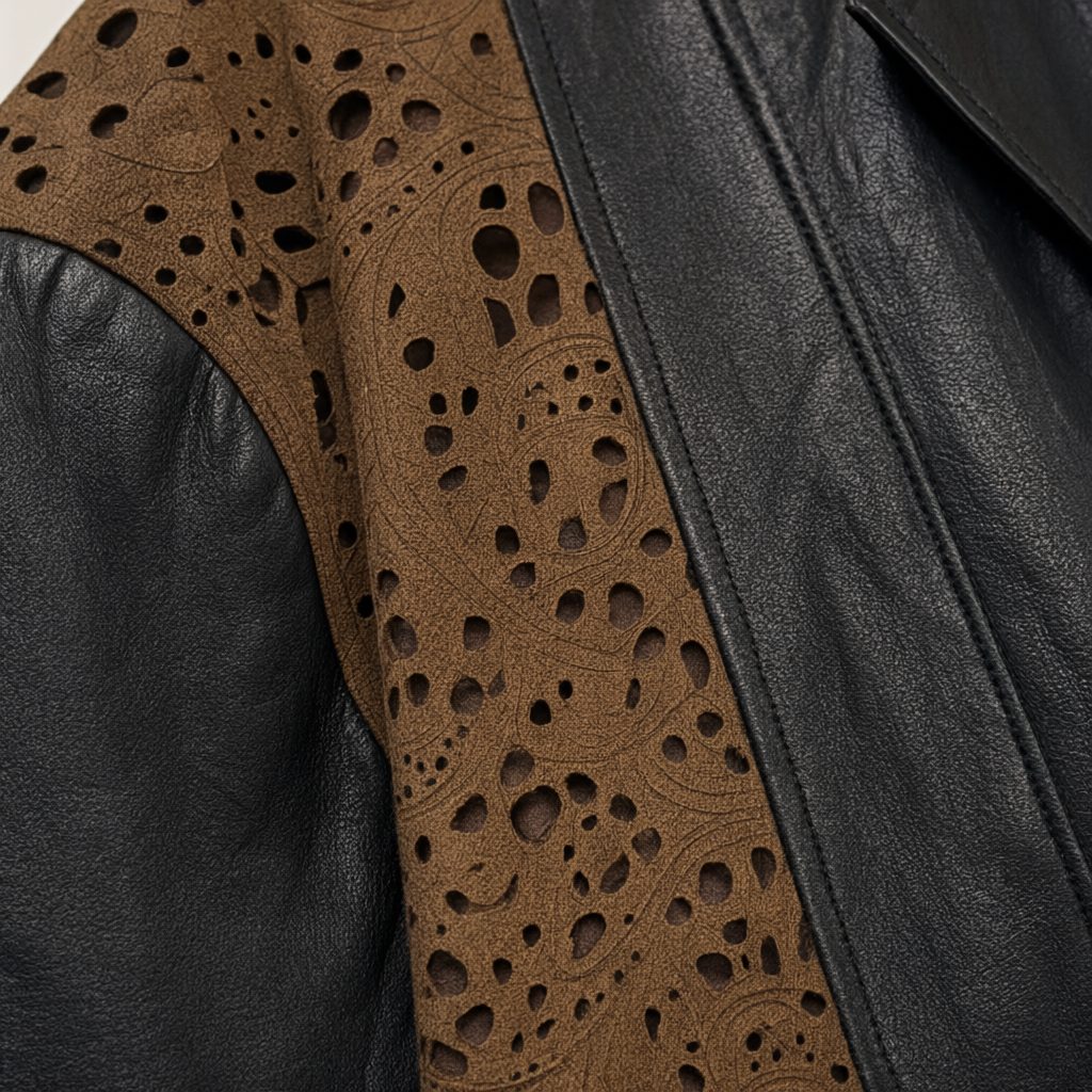 Detalle del tejido de Blazer Ingrid para mujer Angara Moda