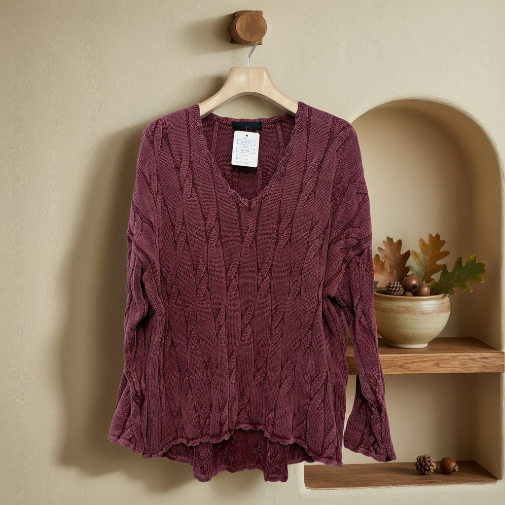 Jersey Casandra colgada en un ambiente para mujer Angara Moda
