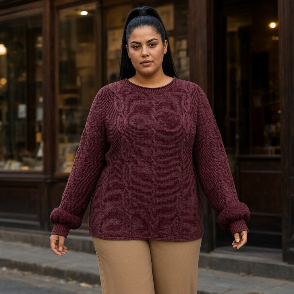 Jersey Marisol con una modelo para mujer Angara Moda