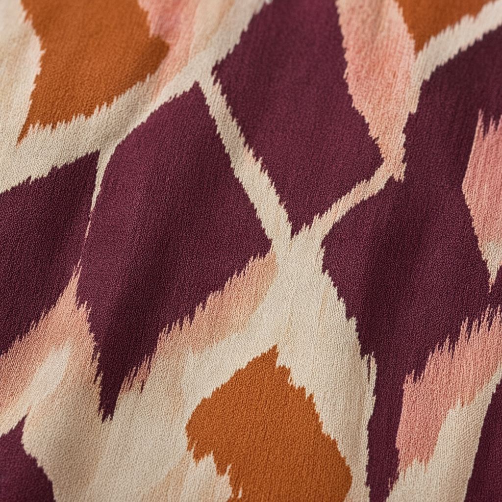 Detalle del tejido de Vestido Alazne para mujer Angara Moda