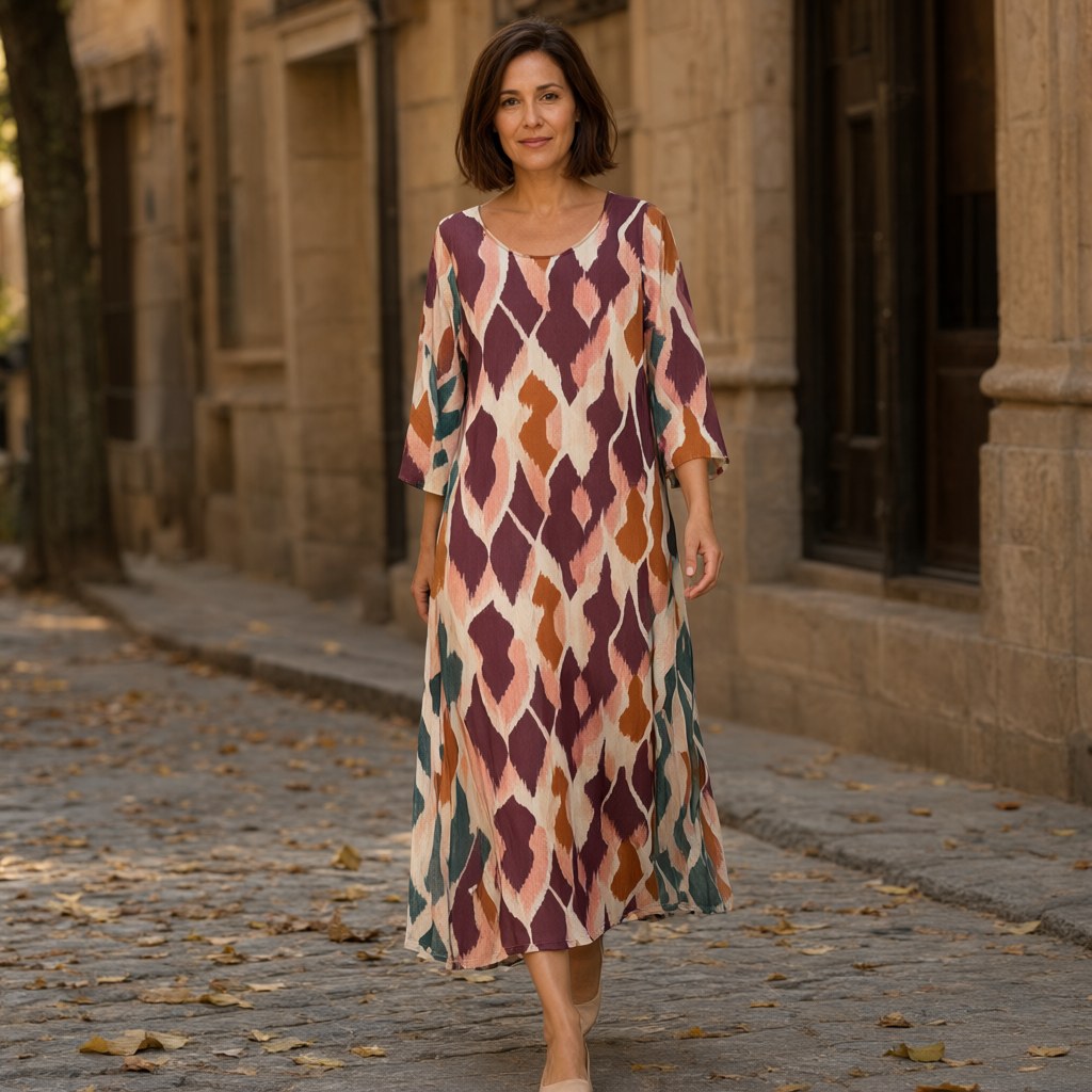 Vestido Alazne con una modelo para mujer Angara Moda