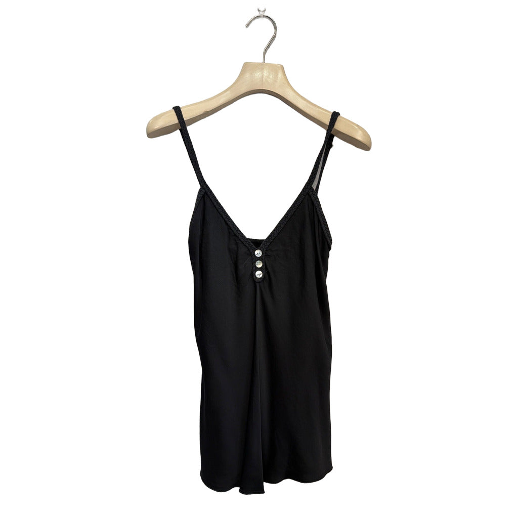 Top Cisne en color Negro sobre fondo blanco para mujer Angara Moda