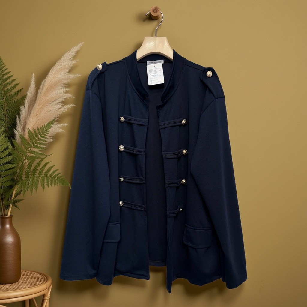 Chaqueta Melisa colgada en un ambiente para mujer Angara Moda