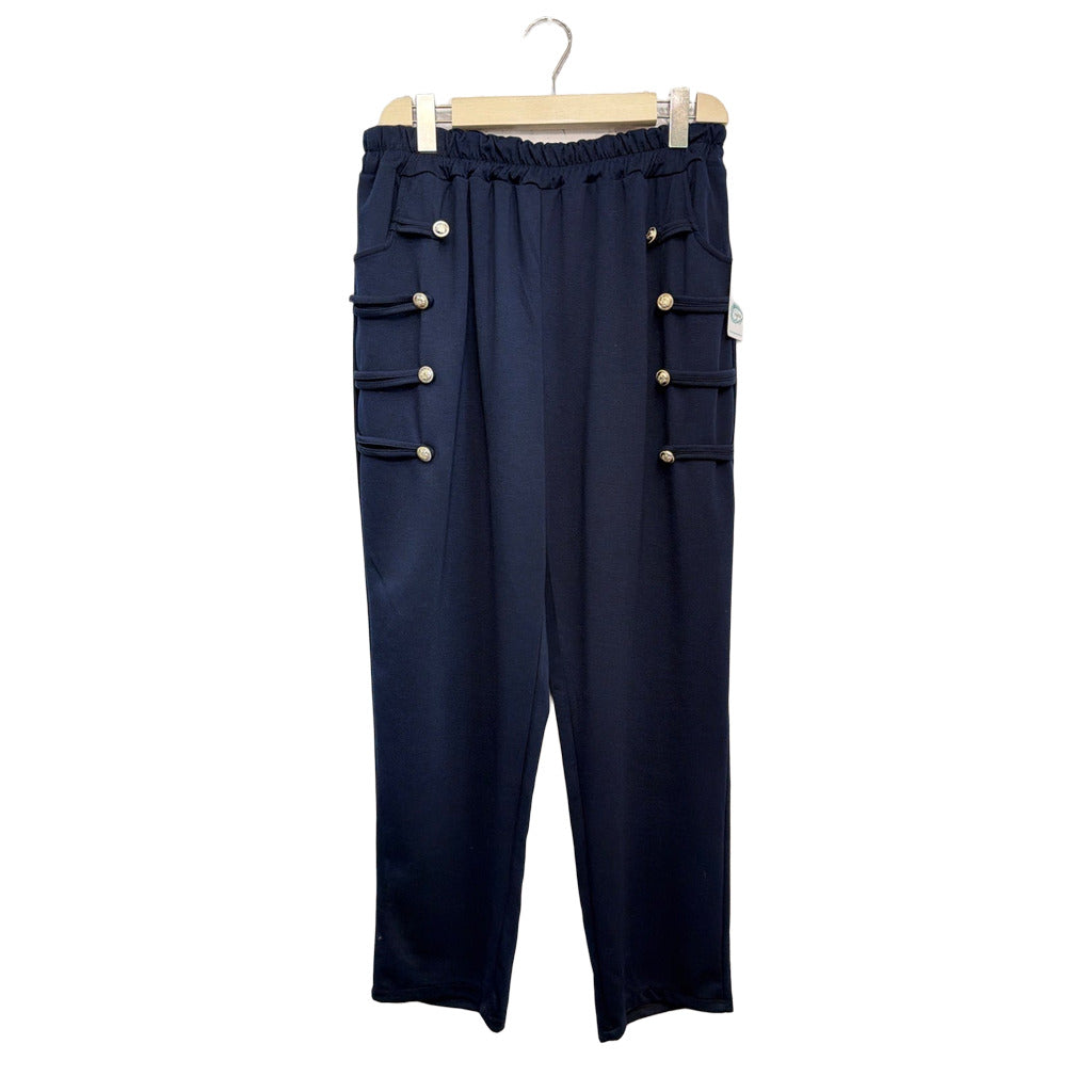 Pantalón Pasiflora sobre fondo blanco para mujer Angara Moda