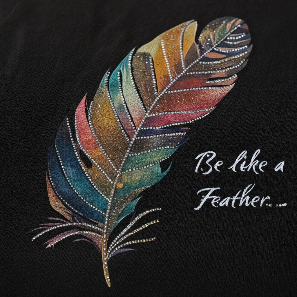 Detalle del tejido de Camiseta Sagitario para mujer Angara Moda