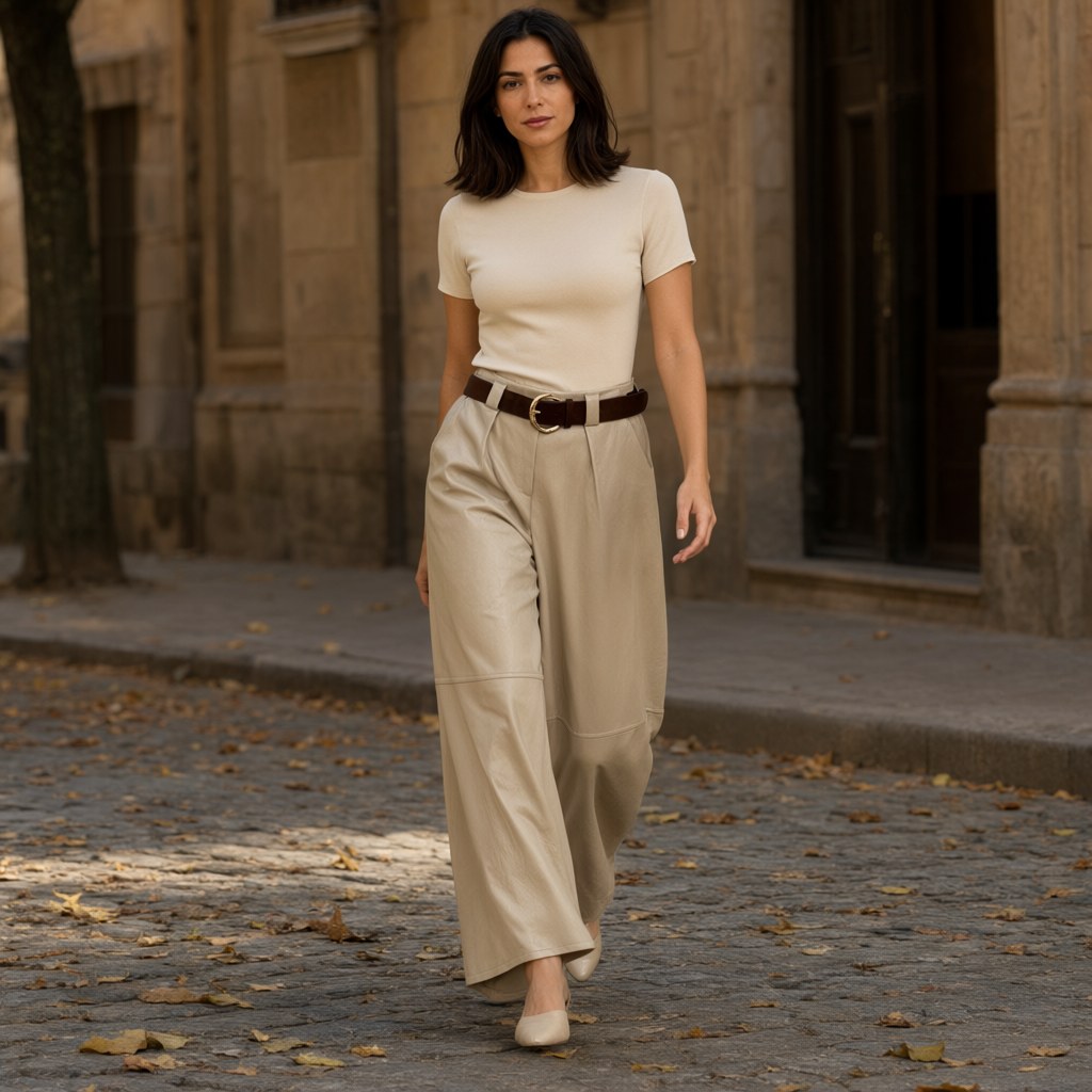 Pantalón Celinda con una modelo para mujer Angara Moda
