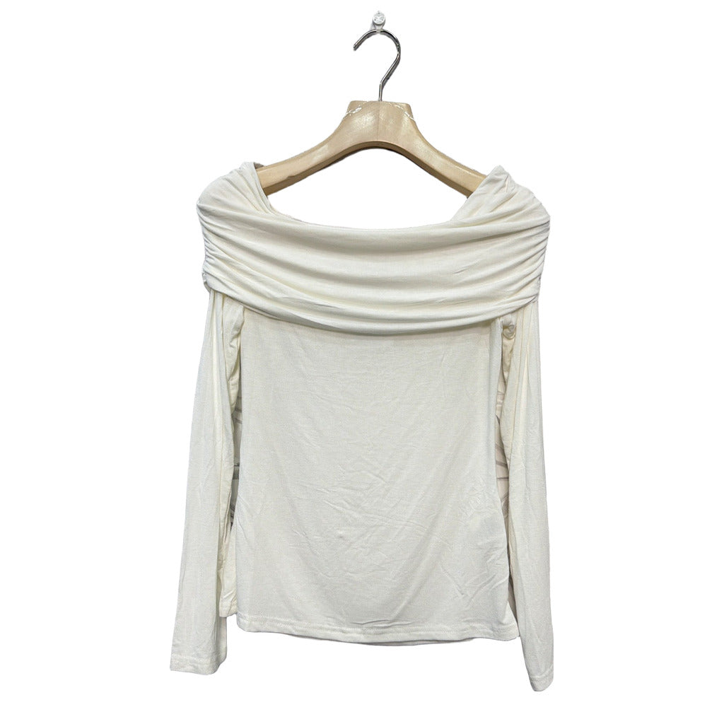 Camiseta Thais en color Blanco crudo sobre fondo blanco para mujer Angara Moda