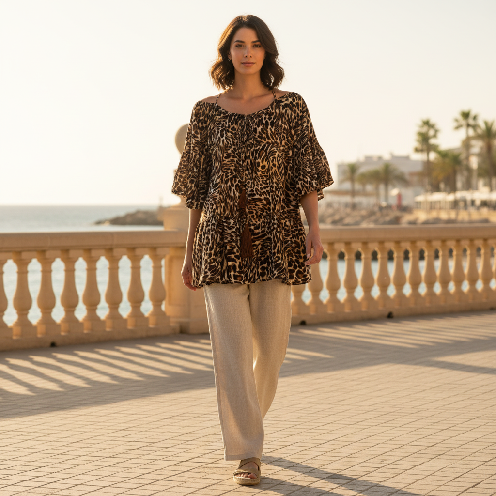 Blusa India Goa B sobre modelo