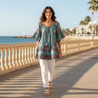Blusa India Goa sobre modelo