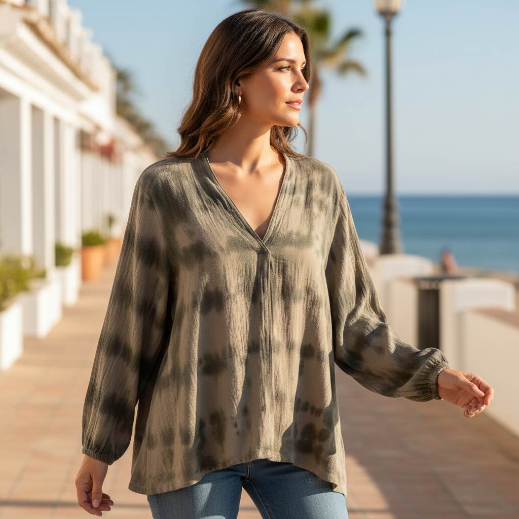 Blusa Jaropo sobre modelo
