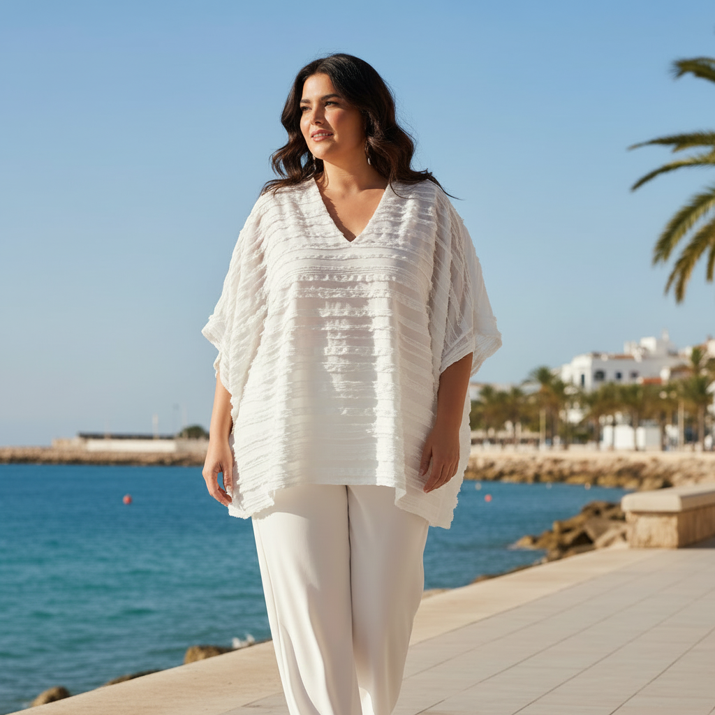 Blusa Marisa curvi encuadre cintura arriba