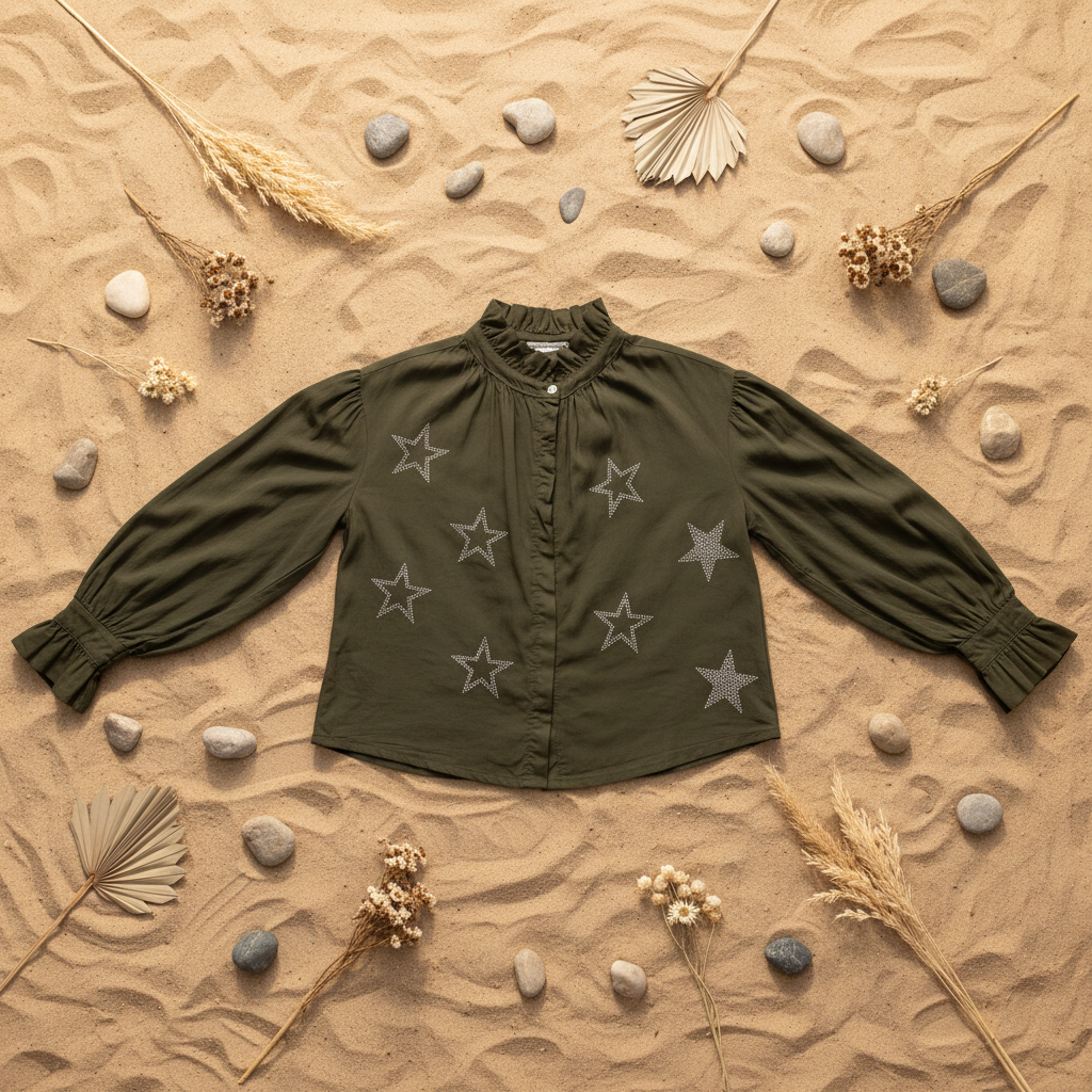 Camisa Brisa flat lay