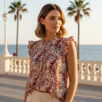Camisa Mayra sobre modelo