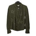 Camisa Brisa de Algodón con Estrellas de Strass y Volantes