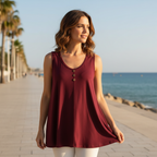 Camiseta Rocío sobre modelo con cintura visible