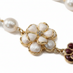 Collar Piluca macro perlas y flores