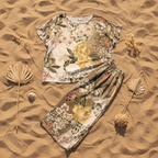 Conjunto Tropico flat lay