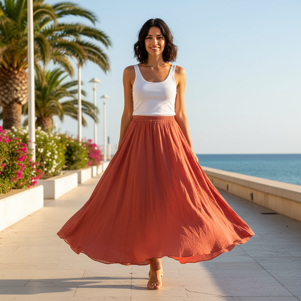 Falda Larga Berta - modelo completa