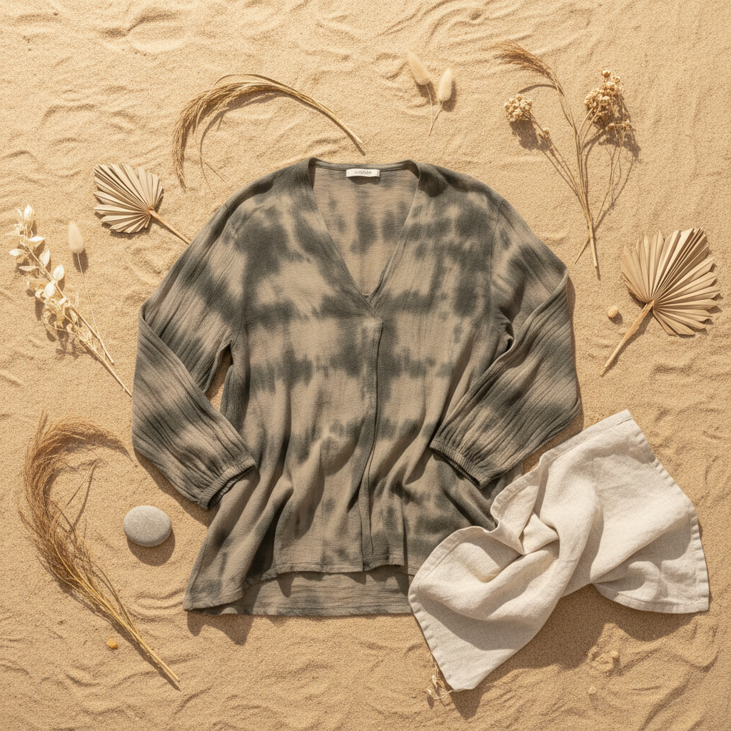 Flat lay blusa jaropo