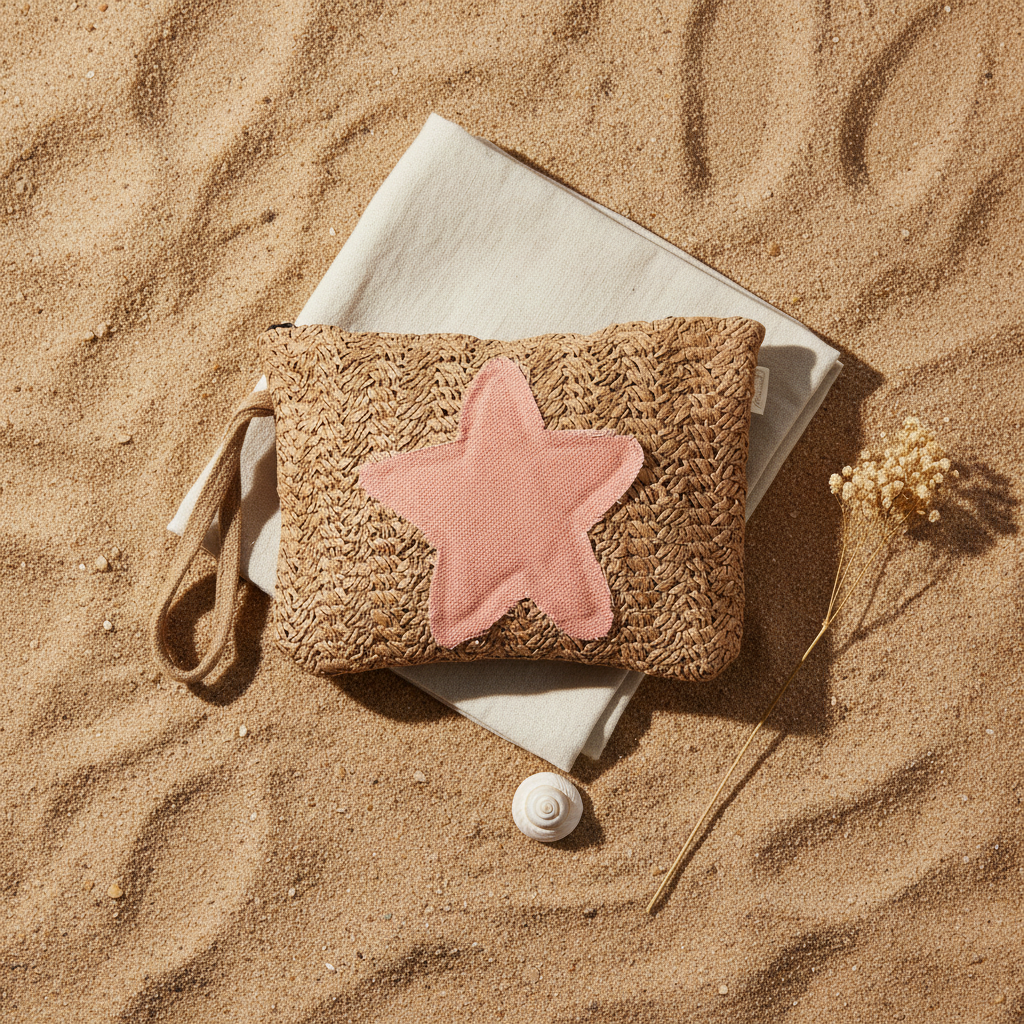 Flat lay clutch rafina